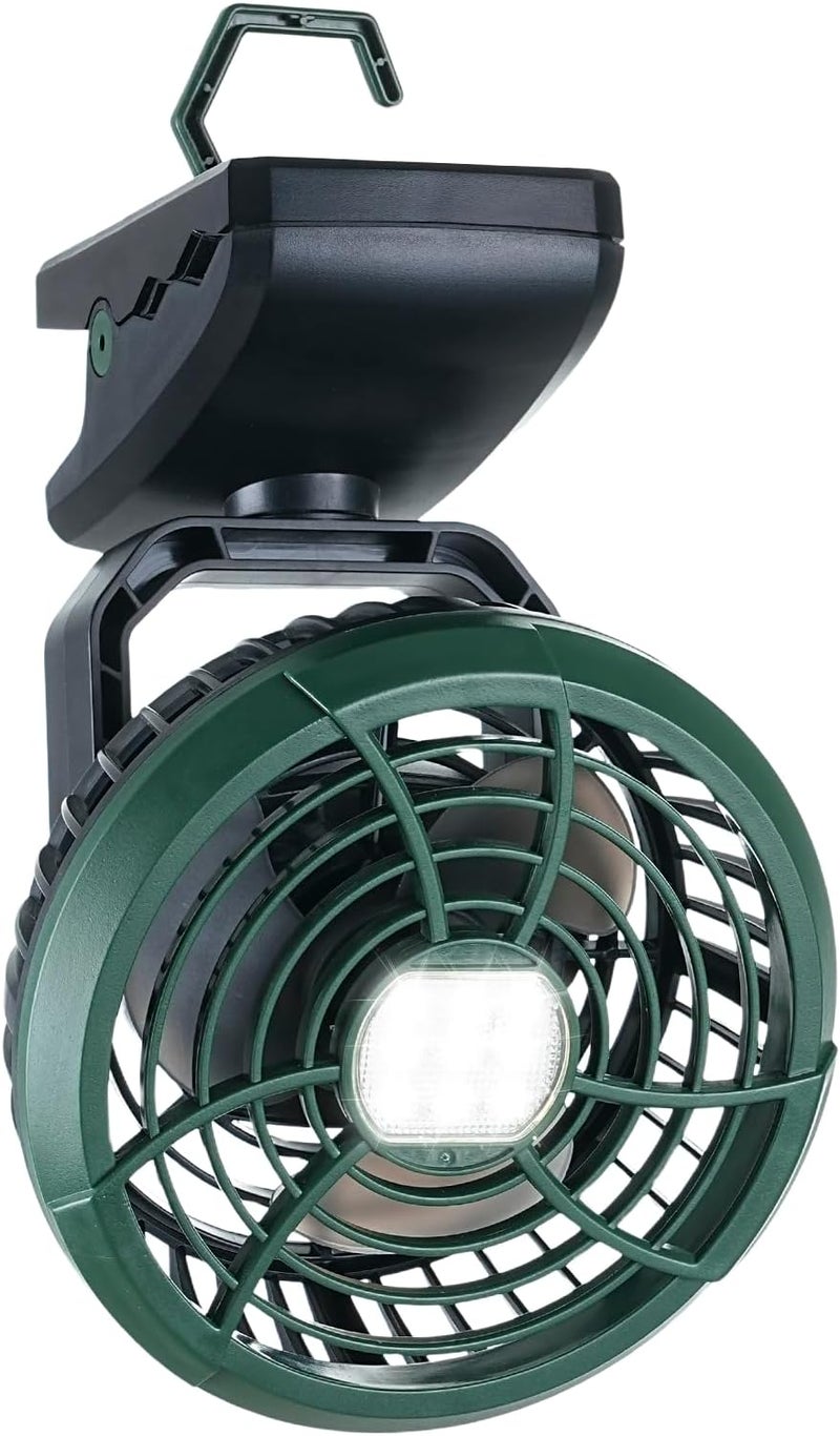 Durapower Clip-on Camping Fan with LED Lantern, Magnetic Base & Hanging Hook – Ideal for Travel, Tent, RV, Picnic, Treadmill, Stroller, Golf Cart & Home - Image 1